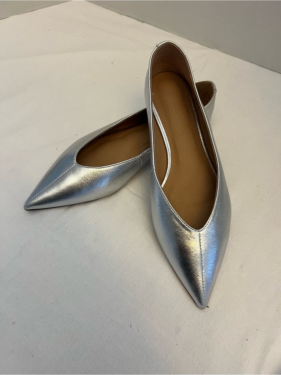 Tony Bianco Shoes - Tony Bianco Silver Pointed-Toe Flats